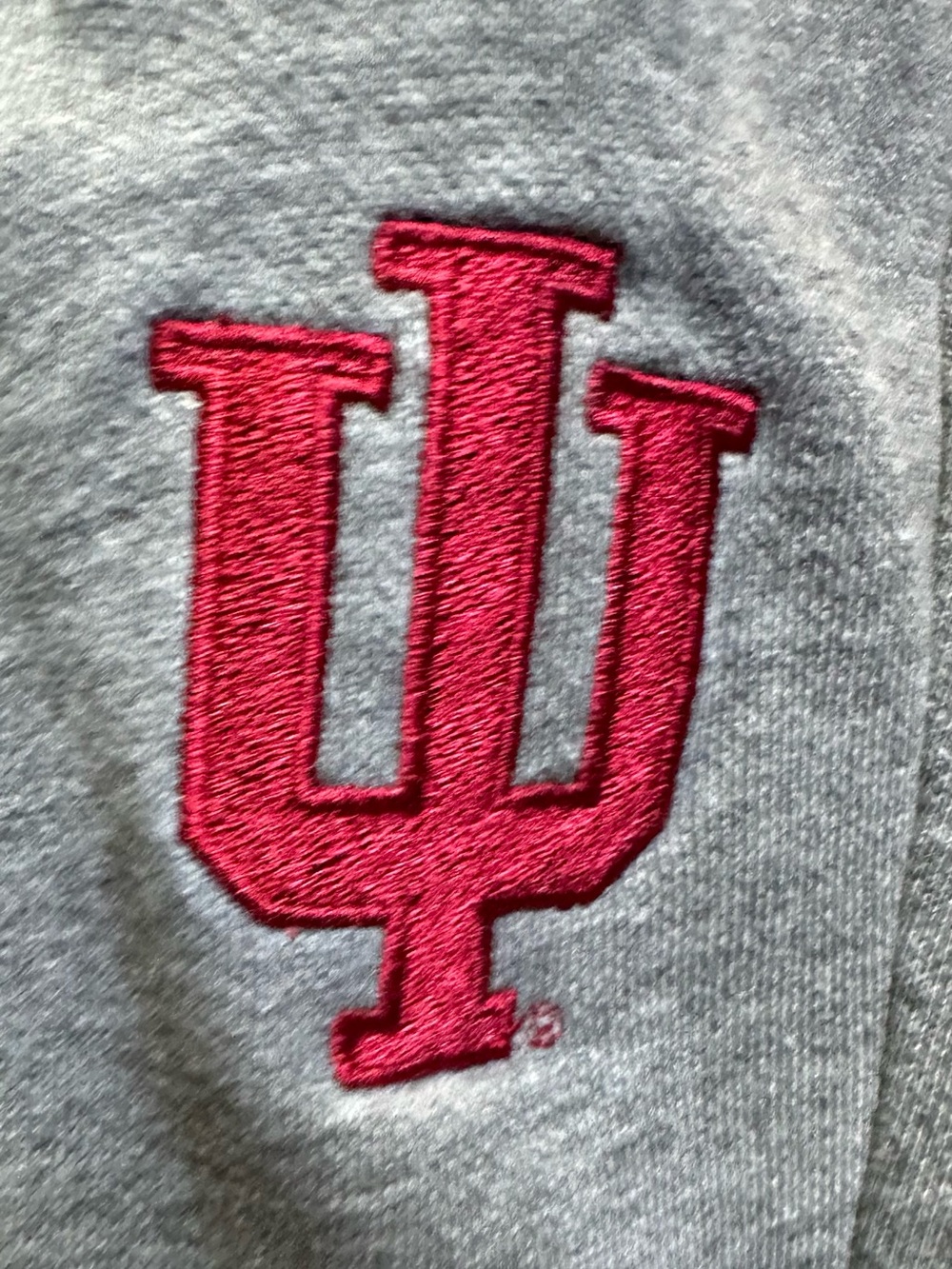 Champion IU Indiana University Logo Gray Joggers / Sweatpants XL - Picture 3 of 9